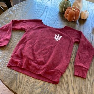 Indiana Hoosiers Off the shoulder sweatshirt